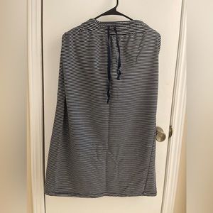 Navy and White Stripe Skirt